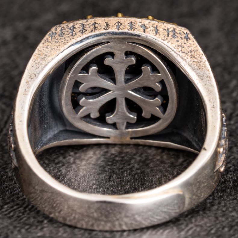 WorldNorse Handcrafted 925 Silver Valknut Viking Symbols Ring - image 1