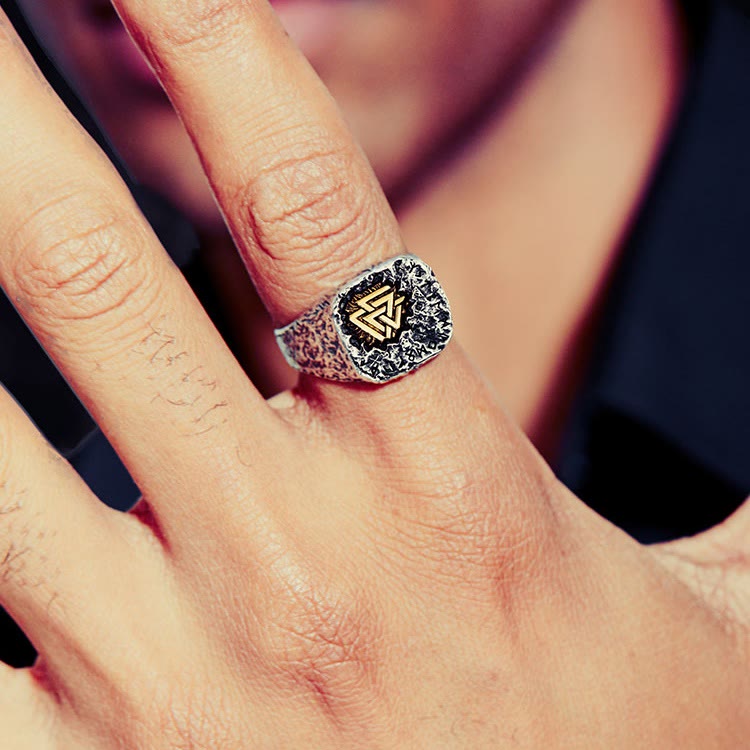 WorldNorse 925 Sterling Silver Nordic Viking Totem Ring - image 2