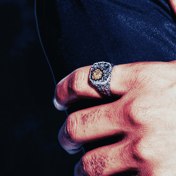 WorldNorse Handcrafted 925 Silver Viking Signet Magic Circle Ring - image 3