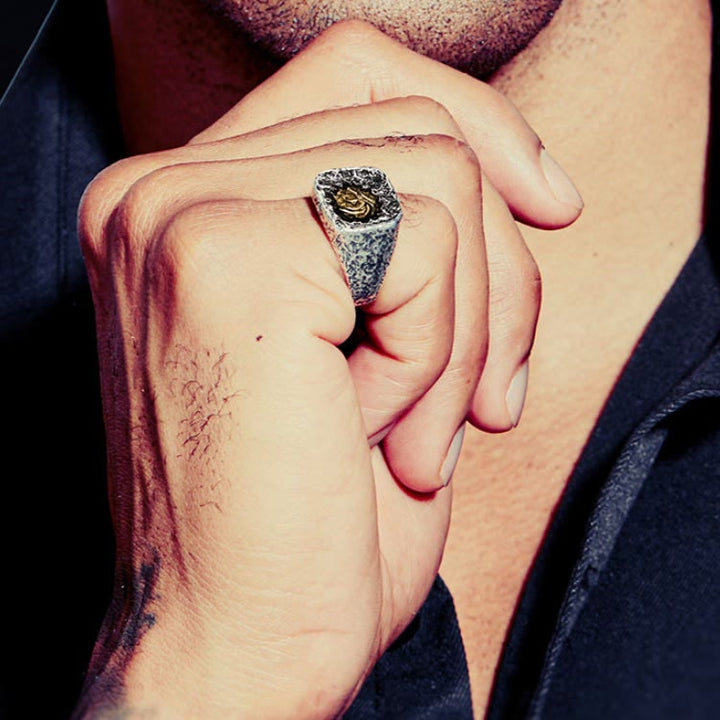 WorldNorse 925 Sterling Silver Witcher Wolf Skull Ring - image 1