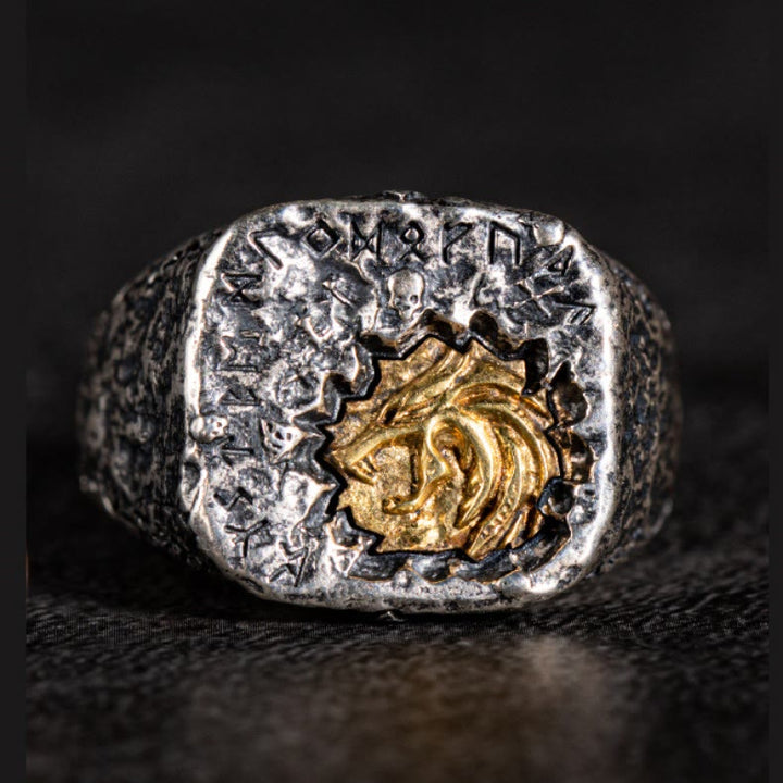 WorldNorse 925 Sterling Silver Forged Rune Ember Crest Ring - image 3