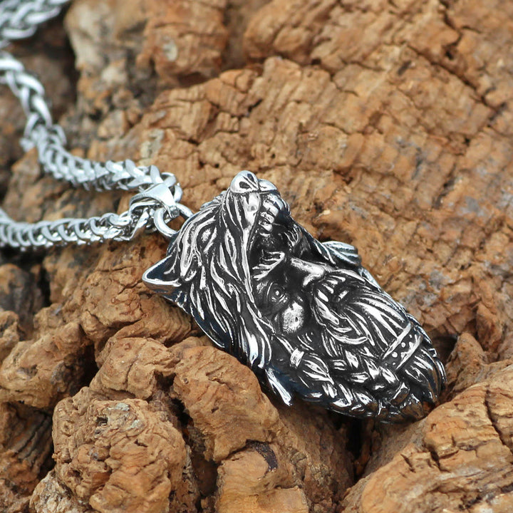 WorldNorse Viking Warrior Ulfhednar With Wolf Necklace