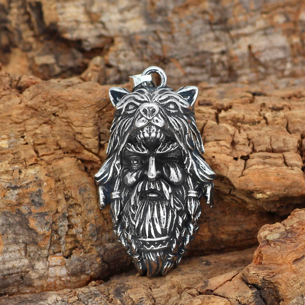 WorldNorse Viking Warrior Ulfhednar With Wolf Necklace