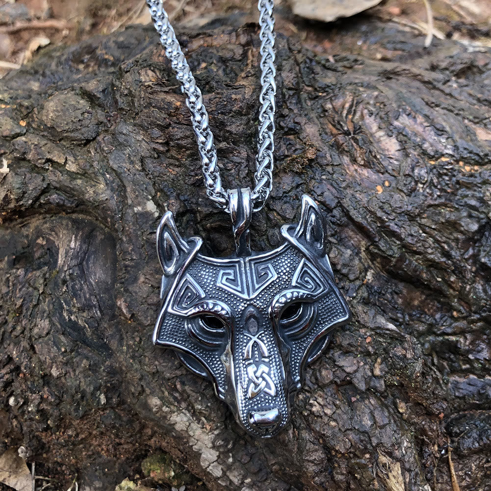 WorldNorse Wolf Head Norse Amulet Necklace - image 3