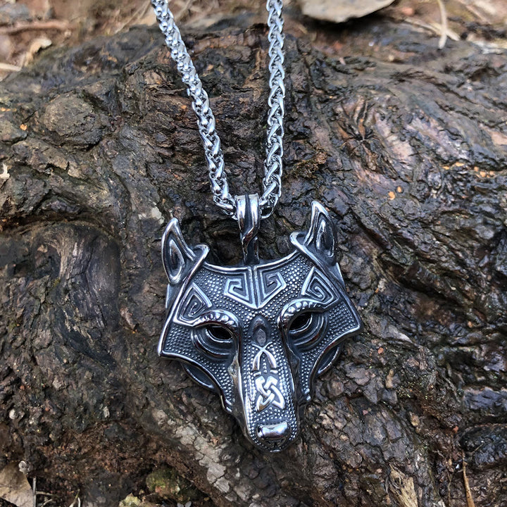 WorldNorse Wolf Head Norse Amulet Necklace - image 3