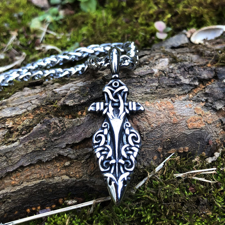 WorldNorse Odin Raven Spear Gungnir Necklace - image 2