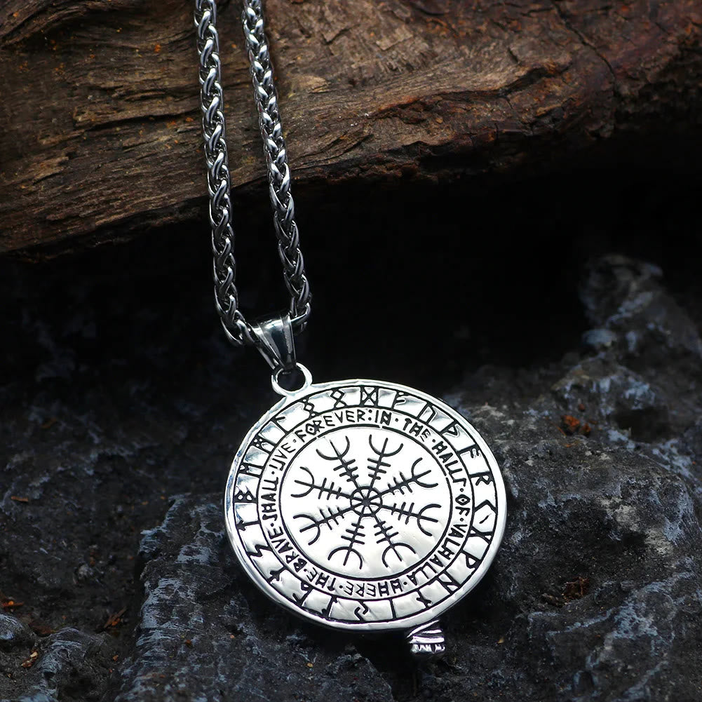 WorldNorse Raven And Axe With Runes Necklace - image 4