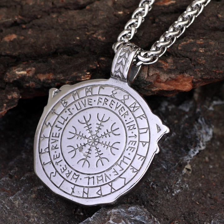 WorldNorse Shield Sword Rune Weapons Necklace