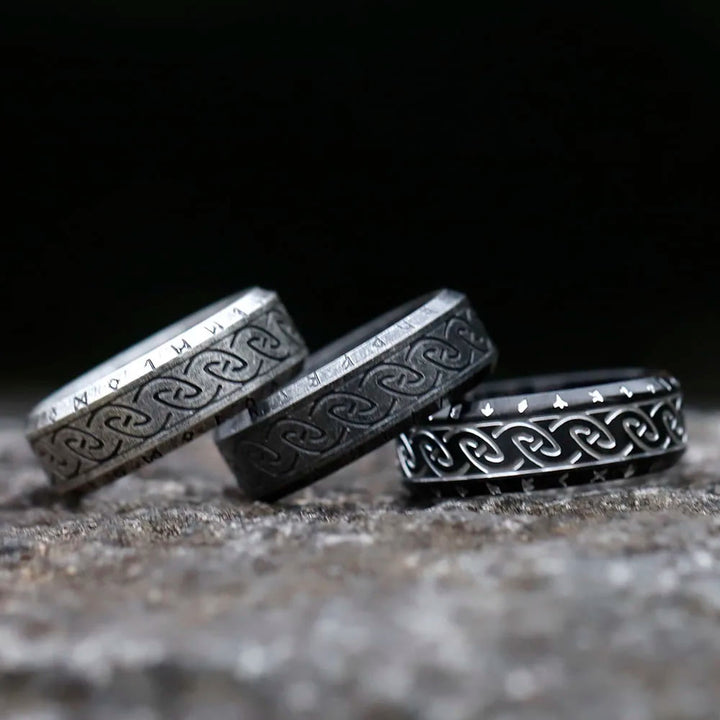 WorldNorse Retro Rune Celtic Knot Ring - image 10
