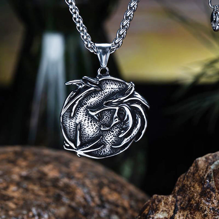 WorldNorse The Medallions Stainless Steel Wolf Necklace