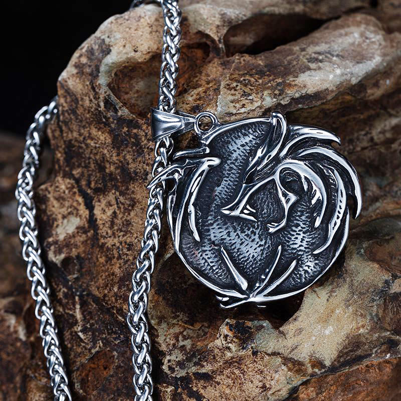 WorldNorse The Medallions Stainless Steel Wolf Necklace