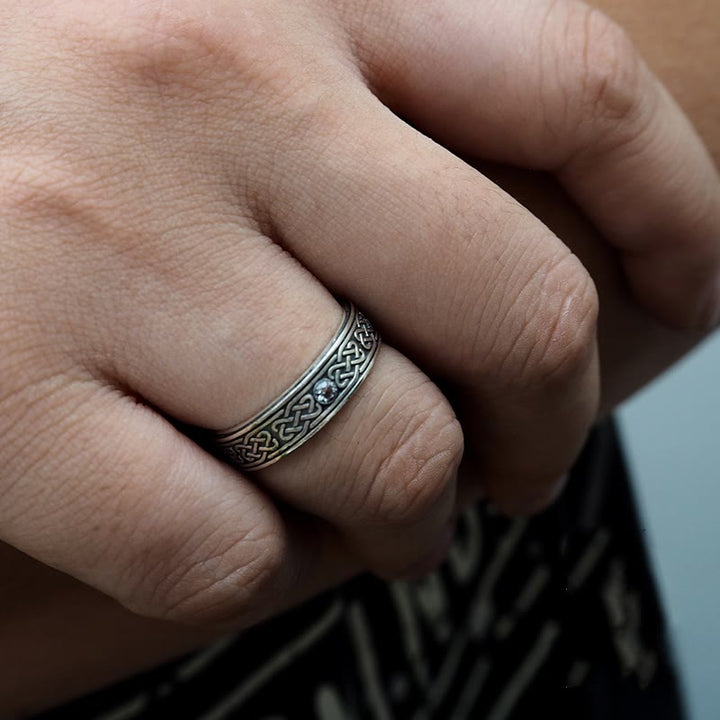 WorldNorse Handcrafted 925 Silver Celtic Knot Ring - image 1