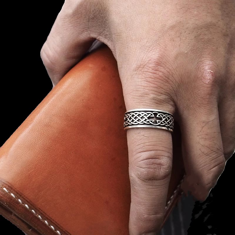 WorldNorse 925 Sterling Silver Celtic Cross Ring - image 1