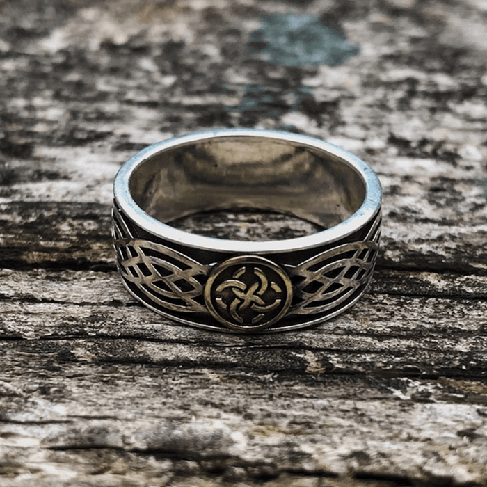 WorldNorse 925 Sterling Silver Celtic Amulet Ring - UK Size Z+1（US 14) - image 0