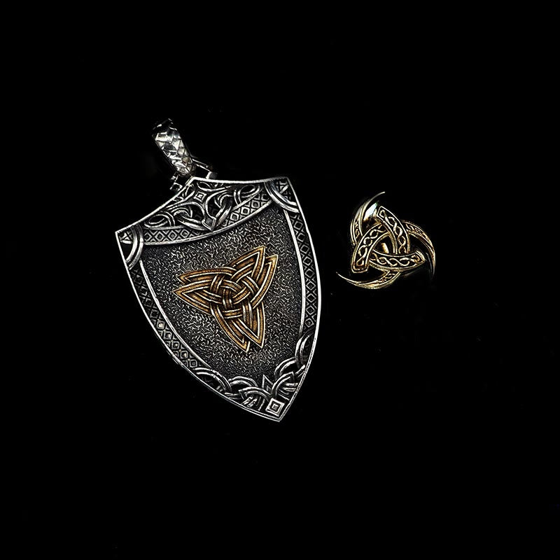 WorldNorse 925 Sterling Silver Interchangeable Magnetic Clasp Shield Necklace - image 3