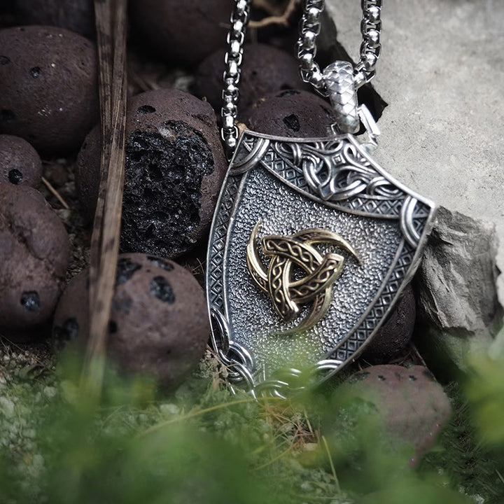 WorldNorse 925 Sterling Silver Interchangeable Magnetic Clasp Shield Necklace - image 8