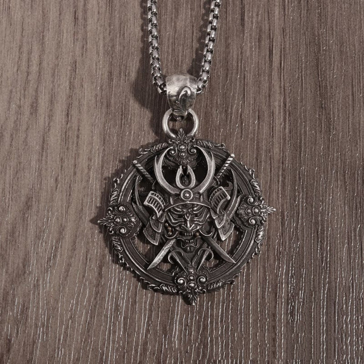 WorldNorse Black Samurai Pirate Armor Necklace