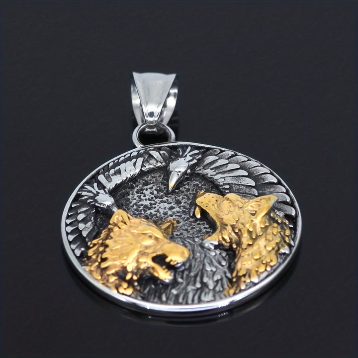 WorldNorse Odin's Ravens & Wolves Necklace - image 2