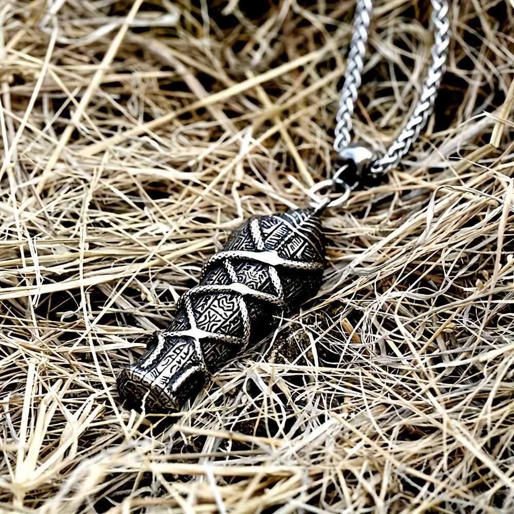 WorldNorse Mummy Skull Pharaoh Coffin Necklace