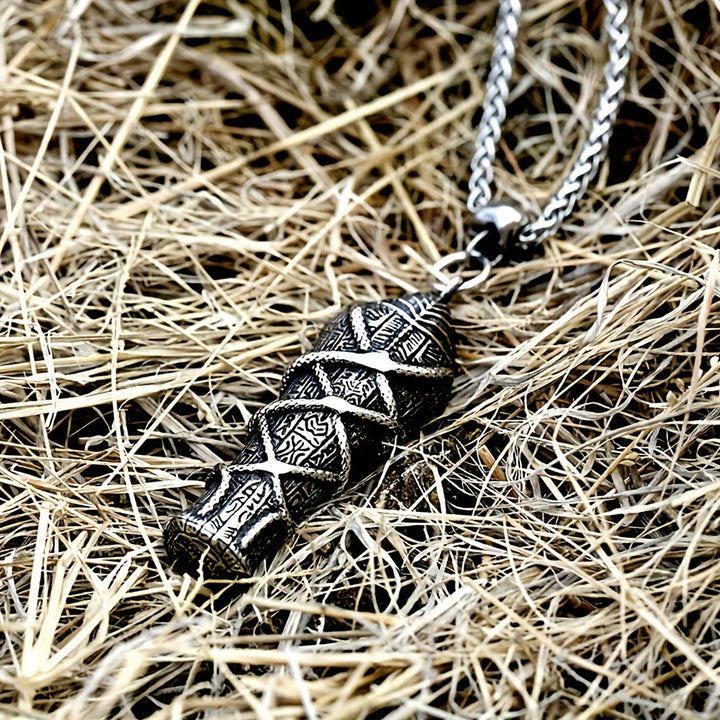 WorldNorse Mummy Skull Pharaoh Coffin Necklace