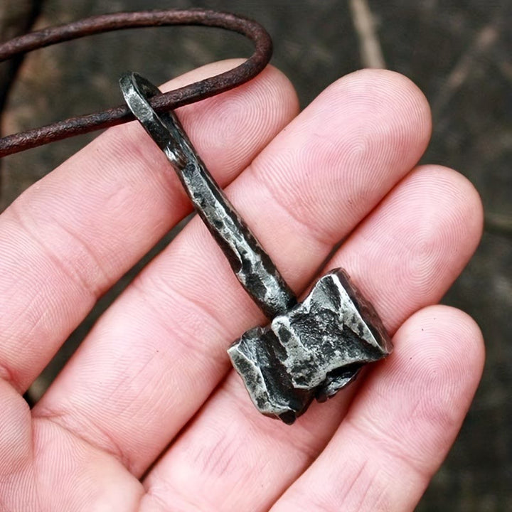 WorldNorse Forged Iron Thor's Hammer Necklace - image 1