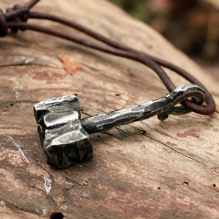 WorldNorse Forged Iron Thor's Hammer Necklace - image 3