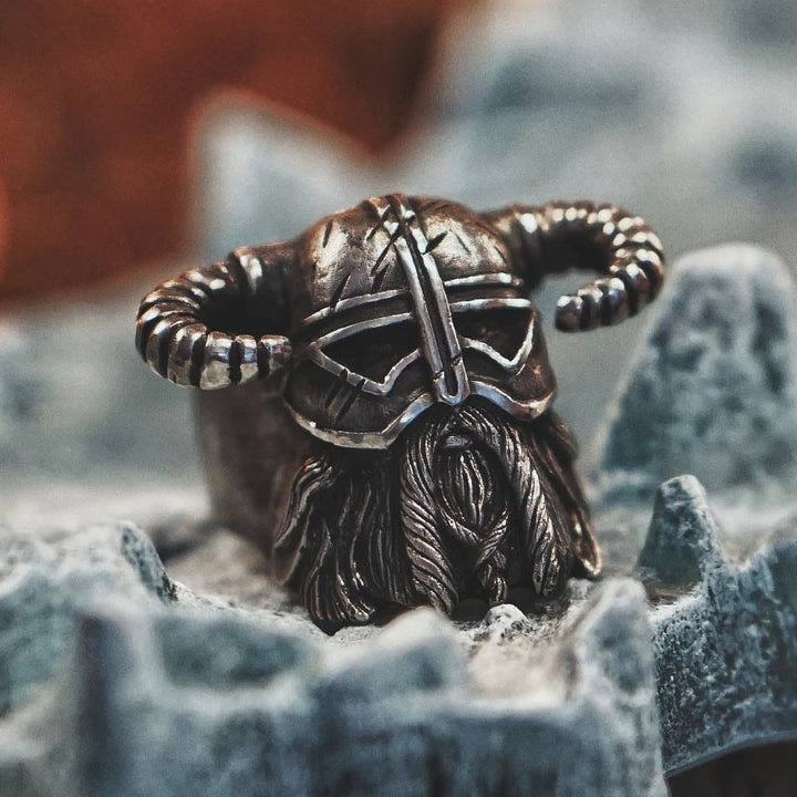 WorldNorse Vikings Helmet Warrior Ring - UK Size Z+1（US 14) - image 0