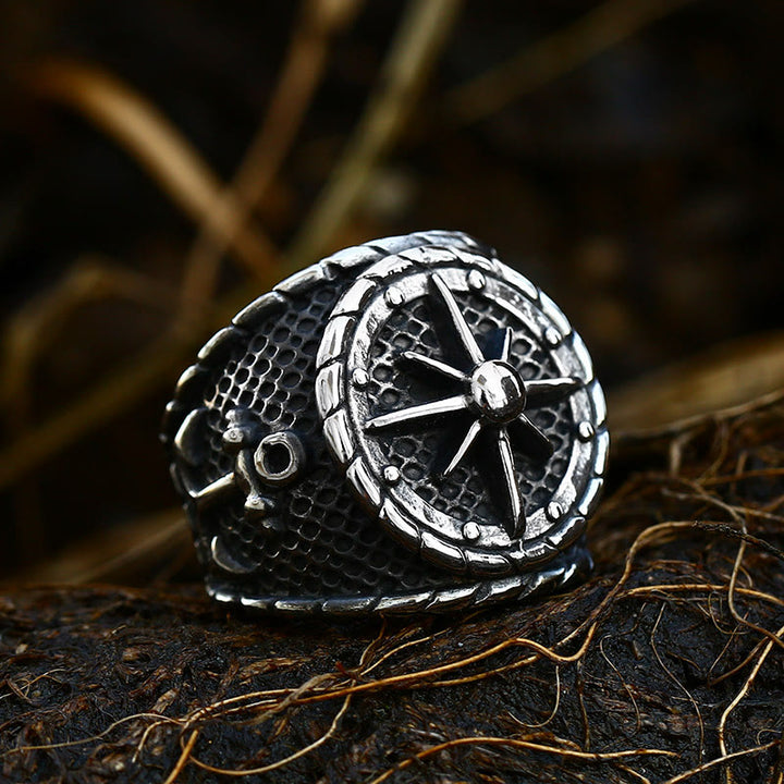 WorldNorse Anchor Aweigh Lighthouse Ship Ring - UK Size Z（US 13) - image 0