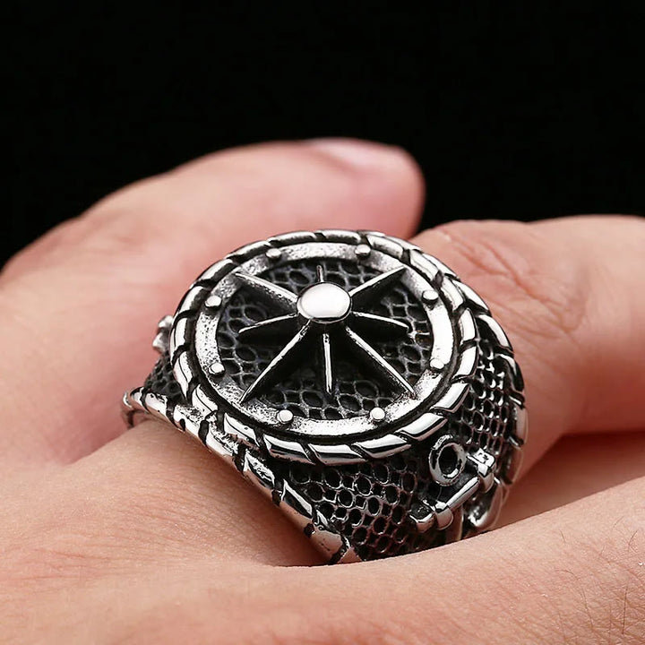 WorldNorse Anchor Aweigh Lighthouse Ship Ring - image 1