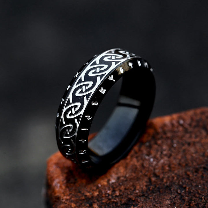 WorldNorse Vintage Rune Amulet Ring - Black - UK Size Z（US 13) - image 2