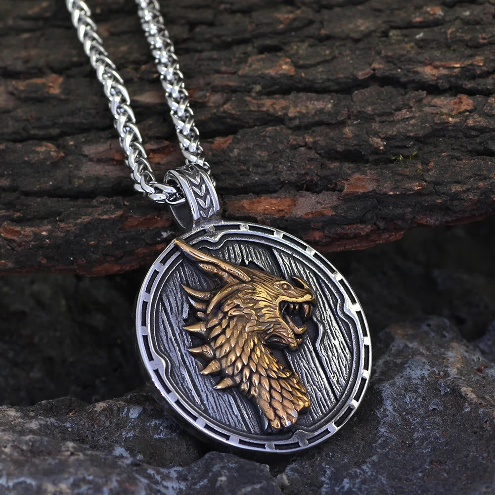 WorldNorse Viking Dragon Amulet Necklace - image 3
