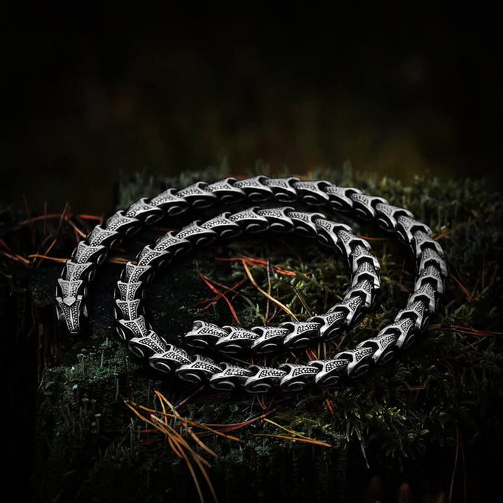 WorldNorse Ouroboros Dragon Necklace - Necklace - image 0