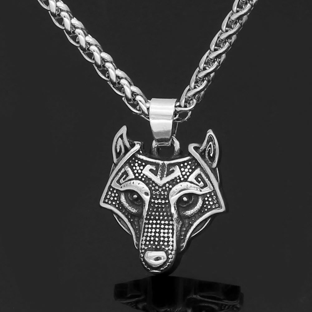 WorldNorse Viking Wolf Head King Necklace - image 2