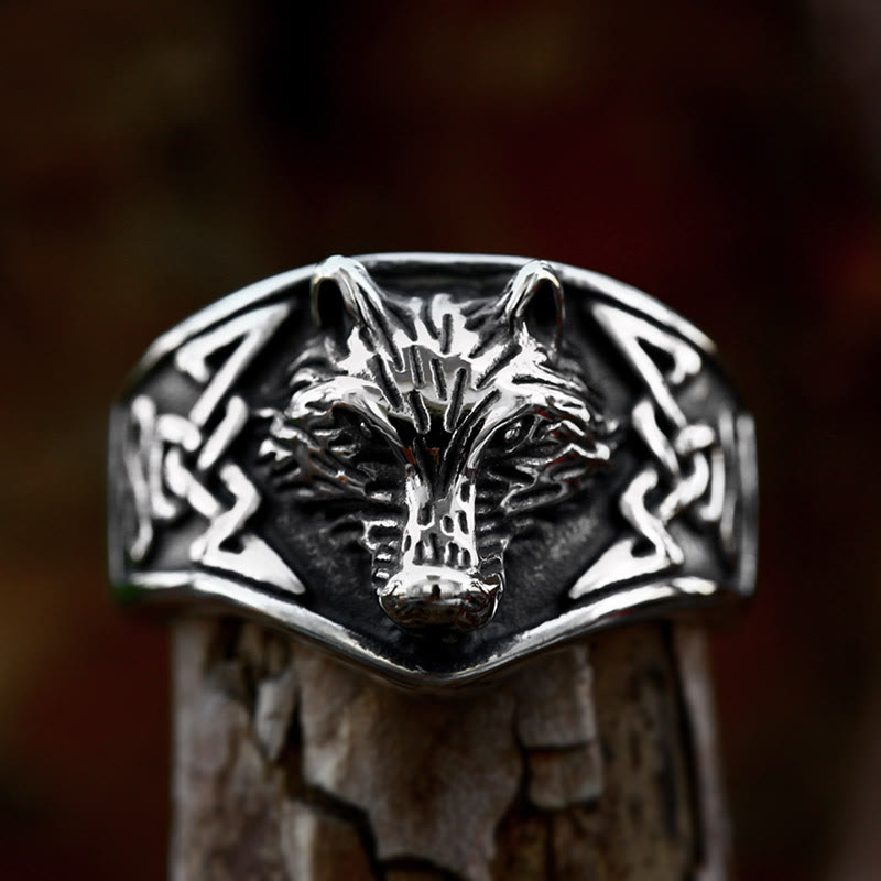 WorldNorse Wolf Head Domineering Ring - image 2