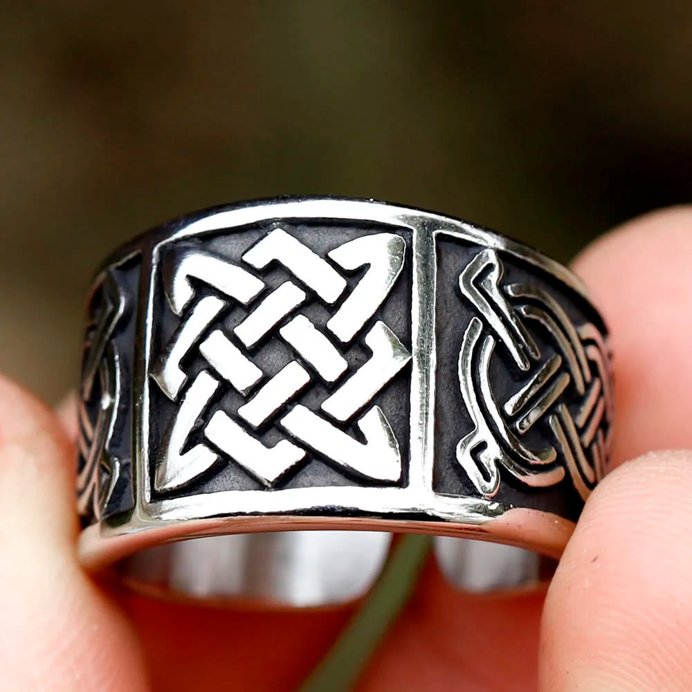 WorldNorse Celtic Knot  Signet Ring - image 1