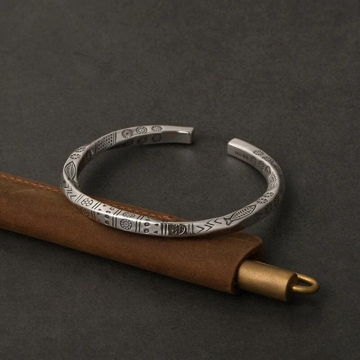 WorldNorse Nordic Silver Viking Bracelet - Bracelet - image 0