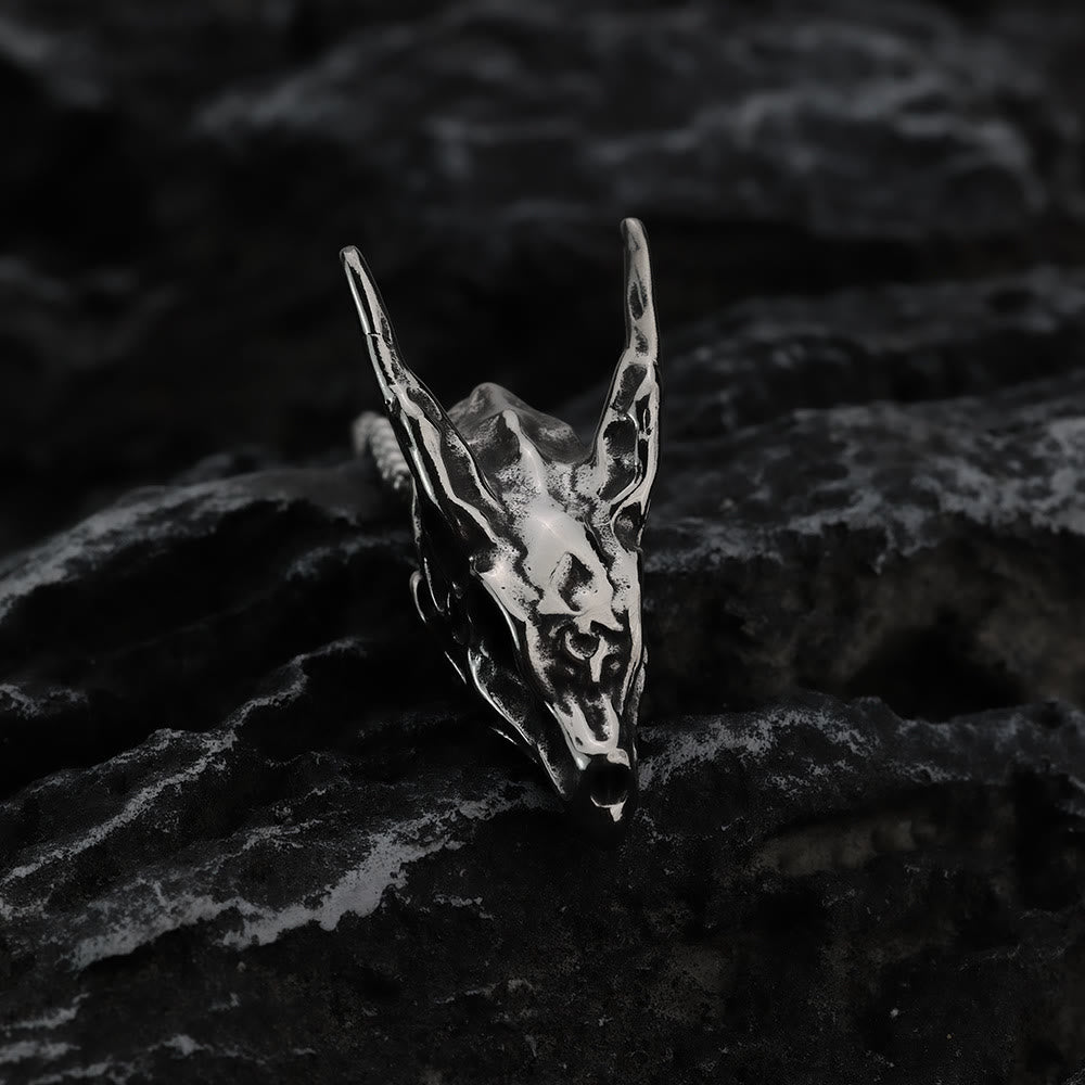 WorldNorse Dragon Spirit Skull Bone Necklace - image 1
