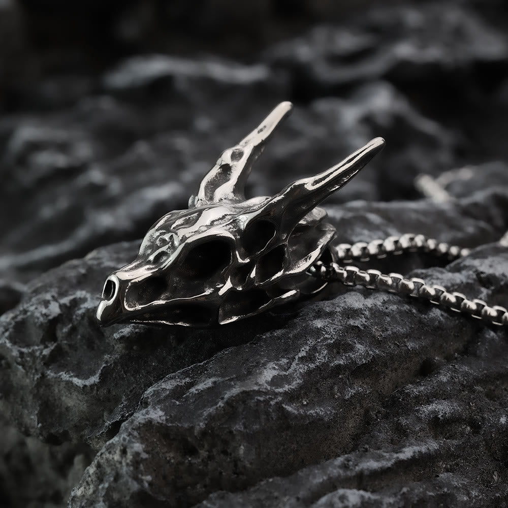 WorldNorse Dragon Spirit Skull Bone Necklace - image 4