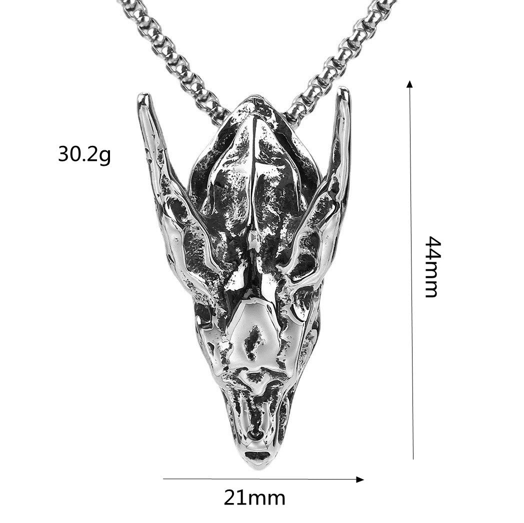 WorldNorse Dragon Spirit Skull Bone Necklace - image 5