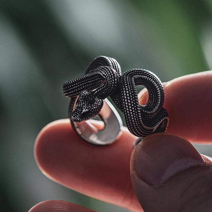 WorldNorse Unleash Your Fierce Side Twisted Viper Ring - Adjustable - image 0
