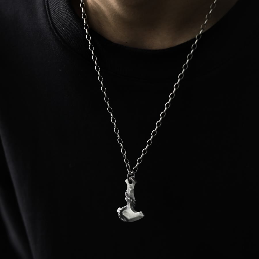 WorldNorse 999 Sterling Silver Anchor Necklace - image 4