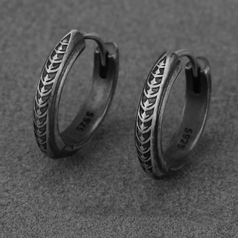 WorldNorse 925 Sterling Silver Dragon Scale Earrings - image 6