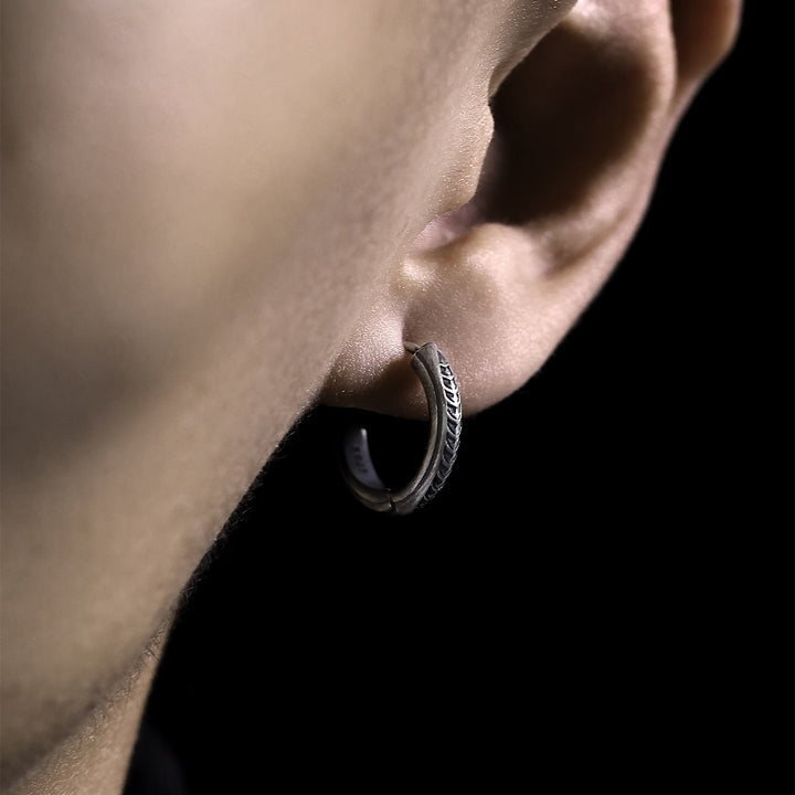 WorldNorse Handcrafted 925 Silver Dragon Scale Earrings - image 2