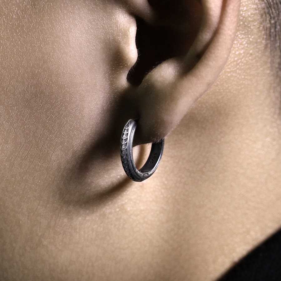 WorldNorse Handcrafted 925 Silver Dragon Scale Earrings - image 1