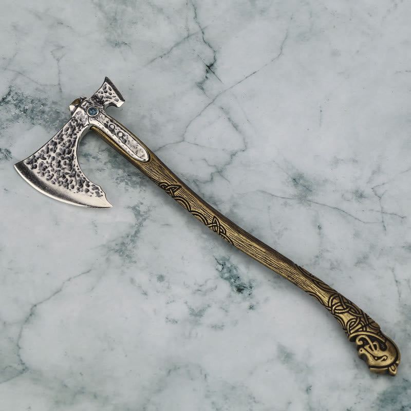 WorldNorse 925 Sterling Silver Viking Battle Axe Figurine - image 3