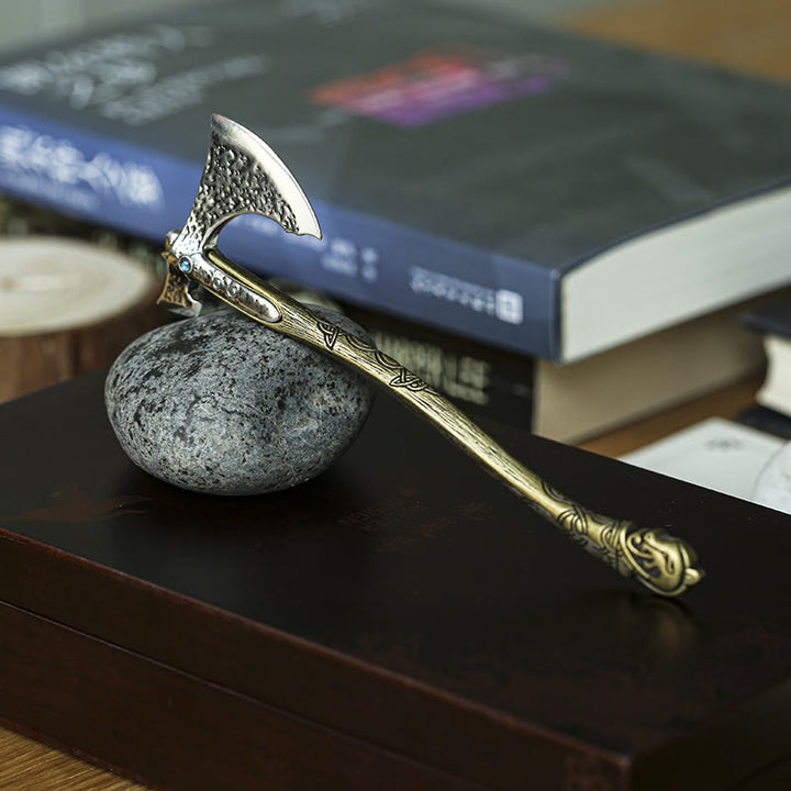 WorldNorse 925 Sterling Silver Viking Battle Axe Figurine - image 4