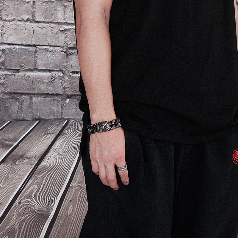 WorldNorse Skull Clasp Cuban Bracelet - image 18