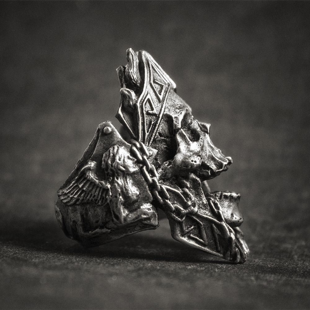 WorldNorse God Of War Ares Skull Ring