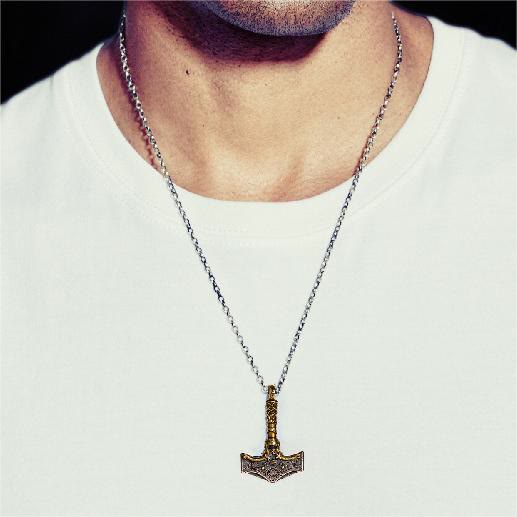 WorldNorse 925 Sterling Silver Mjolnir Necklace - image 3