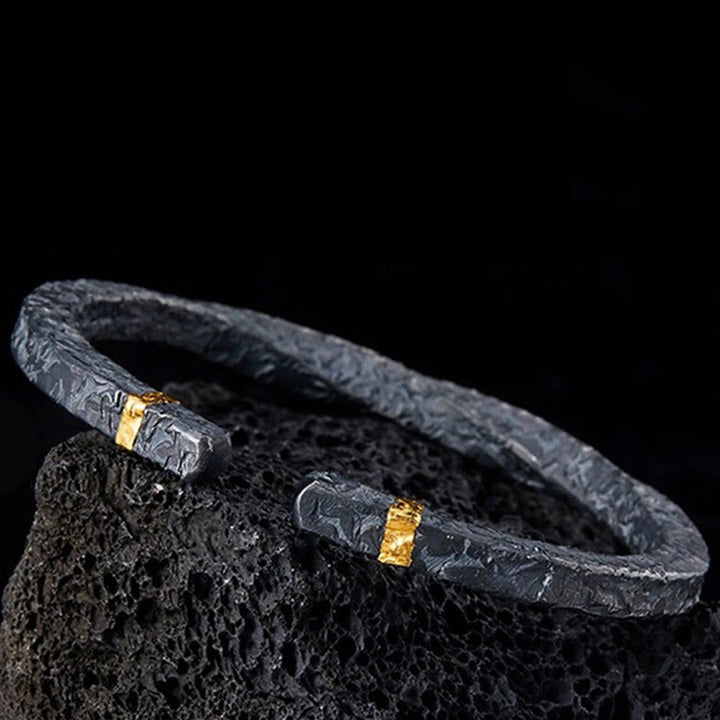 WorldNorse Flowing Fire Gold Inlay Adjustable Bracelet / Ring - image 16